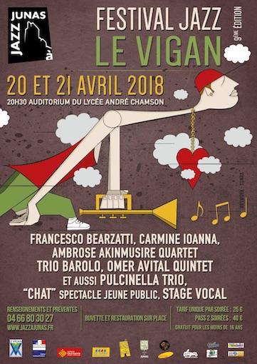 Festival Jazz du Vigan - 2018 (9e  édition, du 20 au 21 avril)