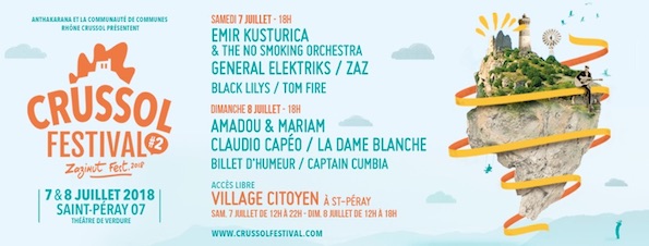 Evénement Crussol Festival : Emir Kusturica & The No Smoking Orchestra le 7 juillet 2018 à Saint-Péray, Ardèche