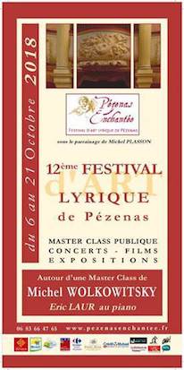 Pézenas, Festival Pézenas Enchanté du 6 au 21 octobre 2018