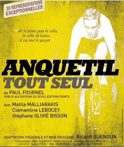 Tournon, Ciné-Théâtre, Anquetil tout seul, de Roland Guenoun, Jeudi 8 novembre 2018