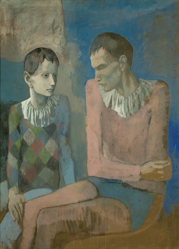 Pablo Picasso, Acrobate et jeune arlequin, 1905, Gouache sur carton, 105 x 76 cm, Collection privée, © Succession Picasso / 2018, ProLitteris, Zurich