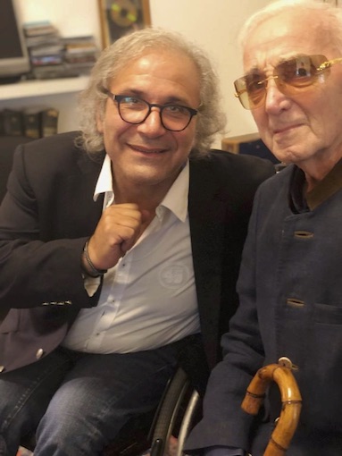 Frédéric Zeitoun et Charles Aznavour  © Pierrick Bequet