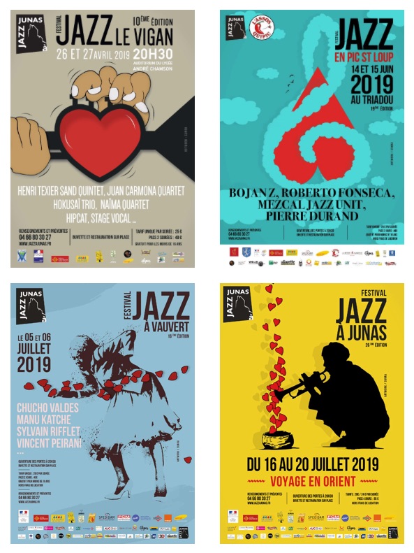 Ouverture des billetteries pour les festivals Jazz au Vigan, Jazz en Pic St Loup, Jazz à Vauvert, Jazz à Junas