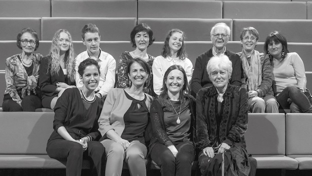 L'équipe du festival en compagnie de Tiziana de Carolis, compositrice en résidence 2018 © DR