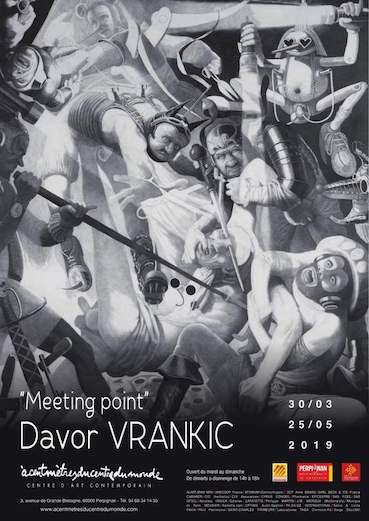 Davor Vrankic, "Meeting point", exposition au Centre d'Art Contemporain àcentmètresducentredumonde, Perpignan, du 30 mars au 25 mai 2019