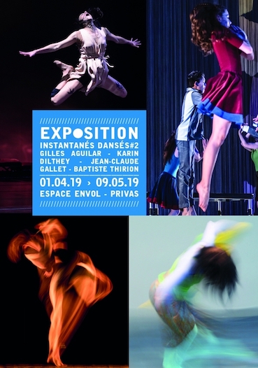 "Instantanés dansés #2", exposition collective de photographes de danse dans le cadre de Danse au fil d'avril, Espace envol, Privas