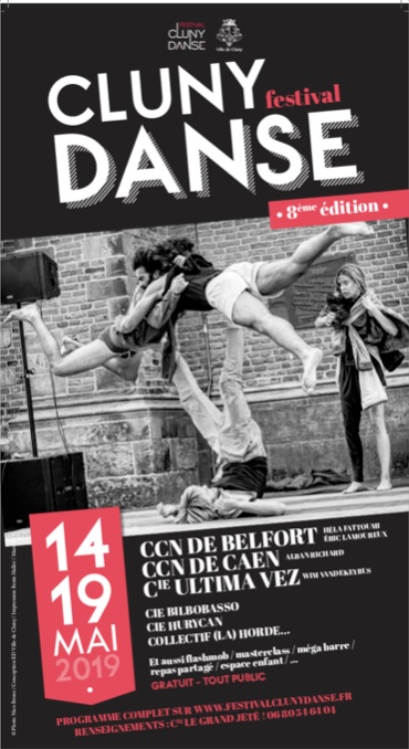 Festival Cluny Danse 8e édition du 14 au 19 mai 2019