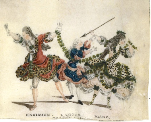 J.-L. Fesch, Endymion, 1773-1778, gouache sur vélin, BnF, Musique, Bibliothèque-musée de l’Opéra