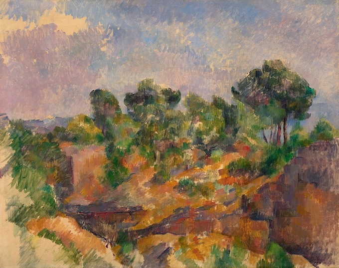 Paul Cézanne, Bibémus, vers 1894-95, Solomon R. Guggenheim Museum, New York, Thannhauser Collection, don Justin K. Thannhauser