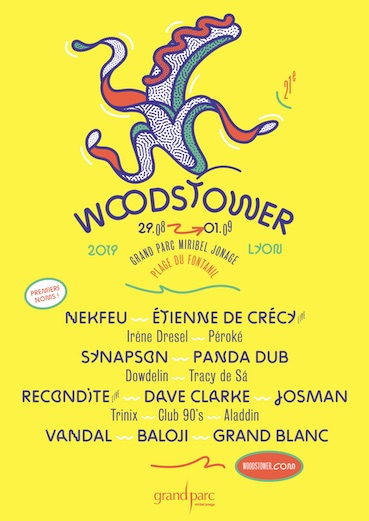 Festival Woodstower du jeudi 29 août au dimanche 1 septembre 2019, Grand Parc Miribel Jonage