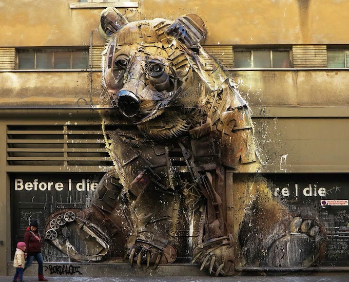 Œuvre de Bordalo II