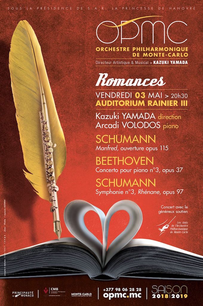 Concert Romances, Kazuki Yamada, direction ; Arcadi Volodos, piano, Auditorium Rainier III, vendredi 3 mai 20h30