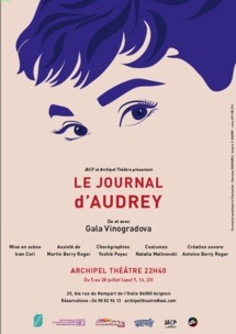 Le Journal d'Audrey, du 5 au 28 Juillet 19 à Avignon Off