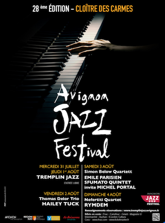 Avignon Jazz Festival au Cloître des Carmes du 31 juillet au 4 août 19