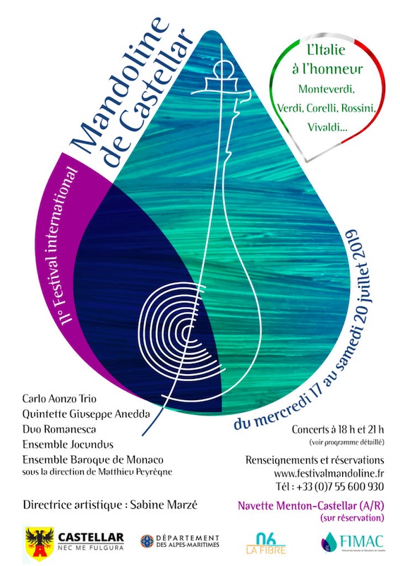 Festival International de Mandoline de Castellar 2019 du 17 au 20/7/19
