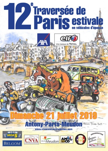 12e Traversée de Paris estivale en anciennes dimanche 21 juillet 2019