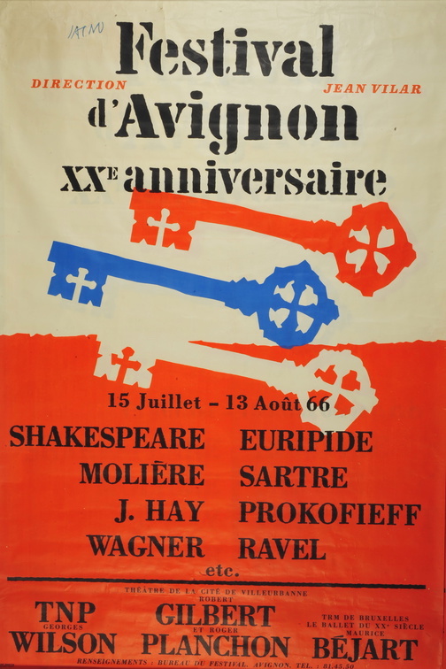 Signé Jacno, un graphisme brut pour un théâtre populaire, exposition à la Maison Jean Vilar, Avignon, du 18.05 au 3.11.19
