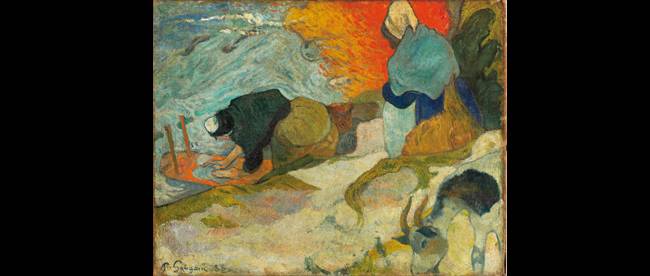 Paul Gauguin. « Laveuses à Arles », 1888. Huile sur toile. 74 x 92 cm. (Salle Arte). © Museo Bellas Arte