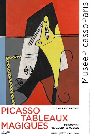 « Picasso. Tableaux magiques ». Exposition du 1er octobre 2019 au 23 février 2020 au Musée national Picasso-Paris