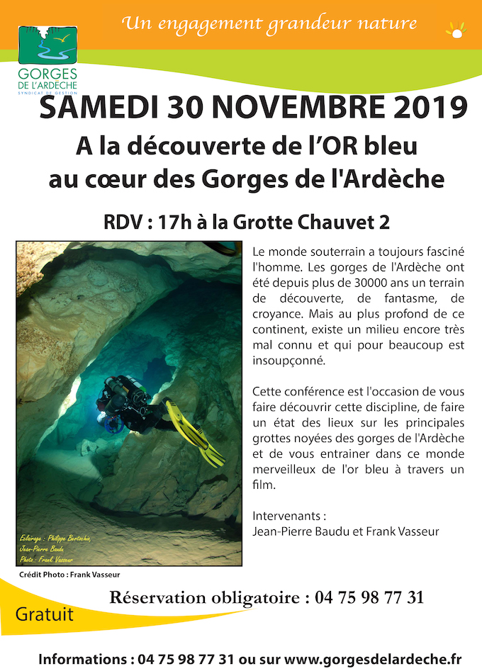 Samedi 30 novembre 19 : A la découverte de l'Or bleu au coeur des Gorges de l'Ardèche