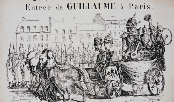 Brutal, Carnaval de 1871. Entrée de Guillaume à Paris, lithographie sur papier, 1871. musée d’art et d’histoire Paul Eluard – Saint-Denis. Cliché : I. Andréani