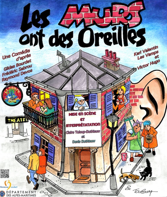 Les murs ont des oreilles au Pôle Culturel Auguste Escoffier, Villeneuve-Loubet, le 28 mars 2020