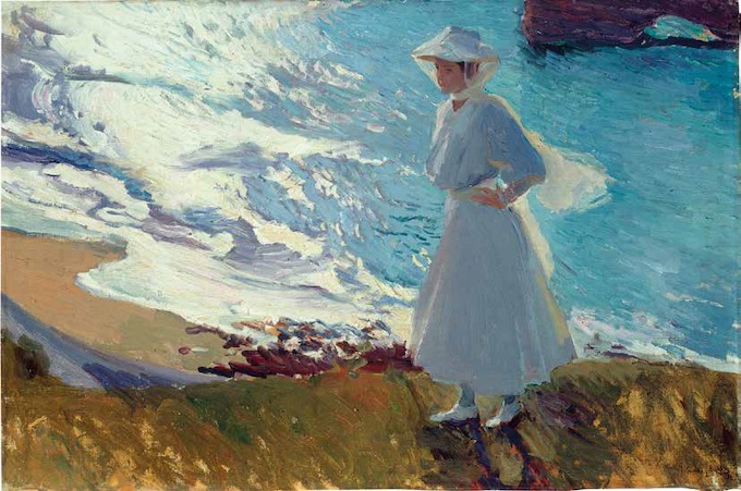 Joaquín Sorolla, María sur la plage de Biarritz, ou Contre-jour, Biarritz, 1906, huile sur toile, 63 x 92 cm, Museo Sorolla © Fotografias Museo Sorolla, Madrid