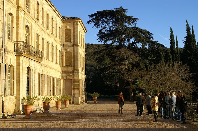 Château-Abbaye de Cassan. La terrasse © DR