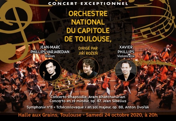 Toulouse, Orchestre National du Capitole : 24e édition du concert pour l'Enfance de Toulouse et d'Arménie le 24 octobre 2020