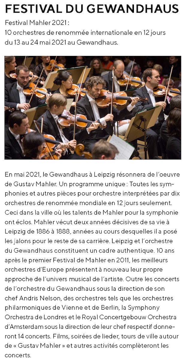 Découvrez la Ville musicale : Leipzig et ses festivals en 2021/22