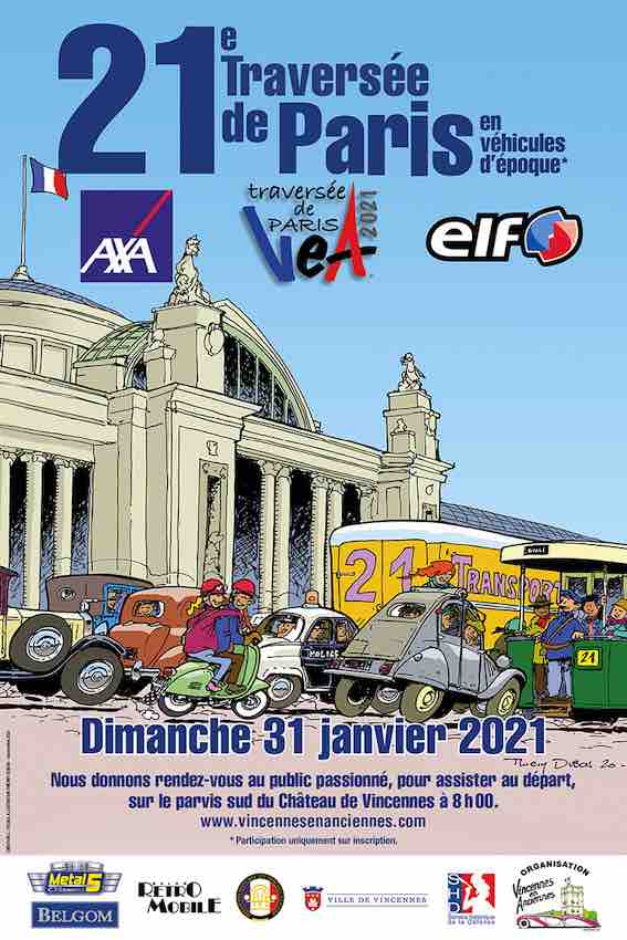 31 janvier, 21e Traversée de Paris en véhicules d'époque