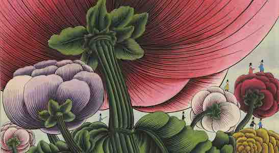 Dessin pour C’est le Bouquet, ouvrage de Claude Roy illustré par Alain Le Foll, paru chez Delpire en 1964 Dessin à l’encre 28,2 x 33,8 cm - Collection particulière