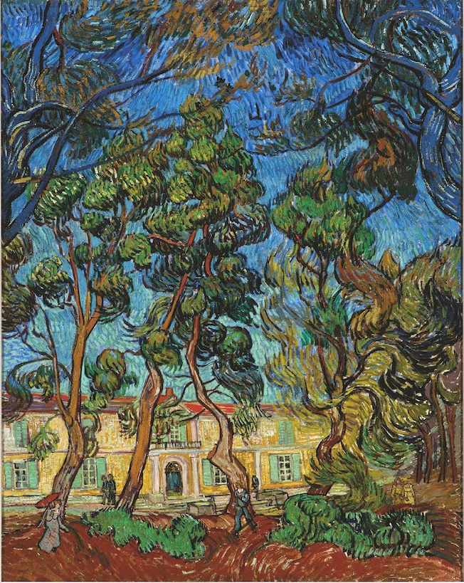 Vincent Van Gogh, hôpital à Saint-Rémy, octobre 1889. Huile sur toile, 92,2 x 73,4 cm. Collection A. Hammer, Hammer Museum of Art, Los Angeles © The A. Hammer Collection
