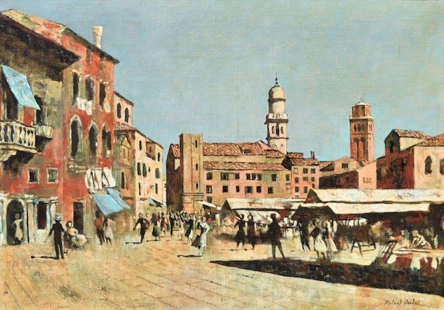 Roland OUDOT - Campo Santa Margherita, Venise 1961