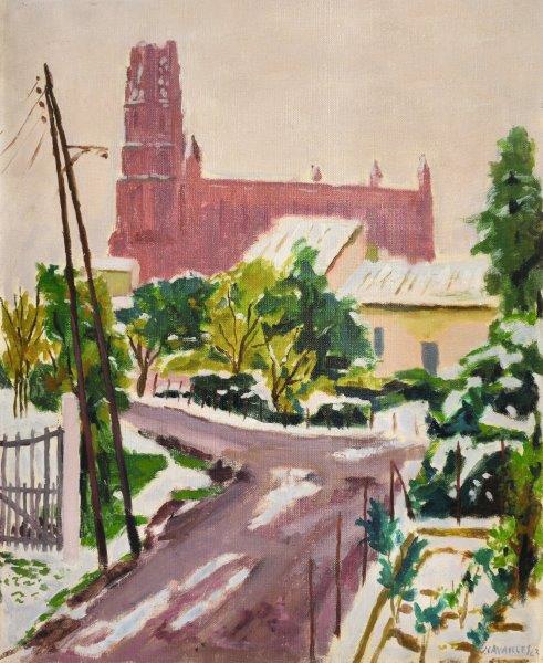 Jules CAVAILLES, Albi sous la neige, 1943