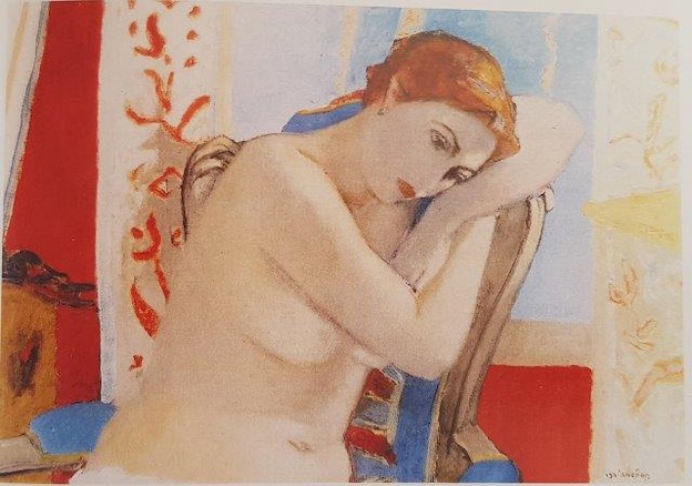 Maurice BRIANCHON - Nu accoudé, 1948