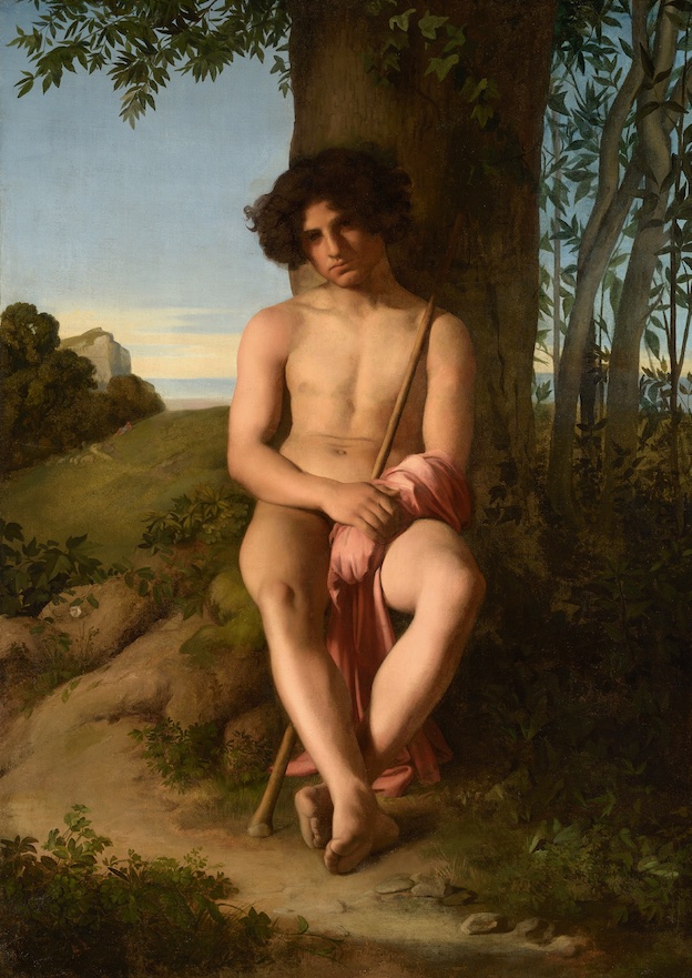 Hippolyte Flandrin, Jeune Berger 1834-1835, huile sur toile Lyon, musée des Beaux-Arts Image © Lyon MBA – Photo Alain Basset