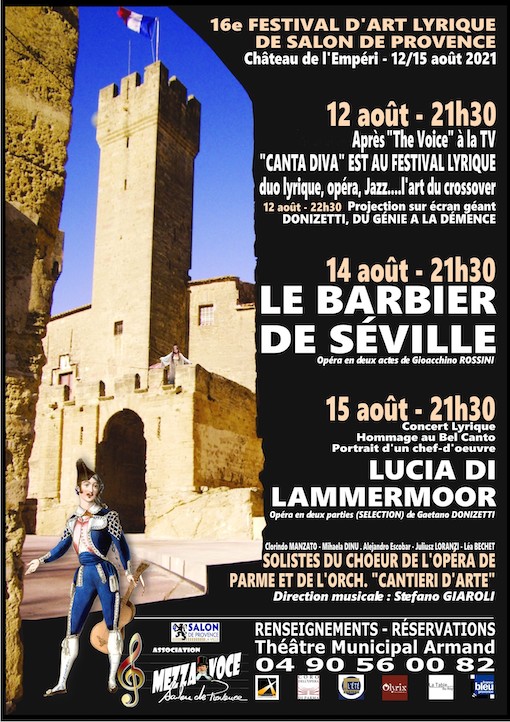 La 16e édition du Festival d’Art Lyrique de Salon-de-Provence promet d’être vibrante et unique ! Les 12, 14 et 15 août 2021