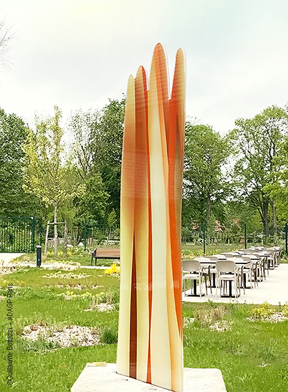 Croix, Hauts-de-France. Sculpture en verre signée Guillaume Bottazzi à découvrir pendant les Journées Européennes du Patrimoine