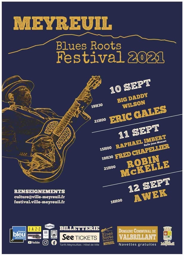 Blues Roots Festival à Meyreuil (13) du 10 au 12 Septembre 2021