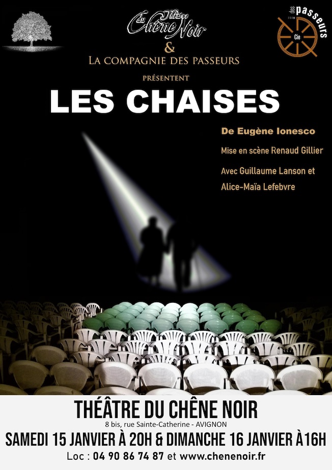 Avignon, janvier au Théâtre du Chêne Noir : Les chaises, Rachmanimation, Le cimetière des voitures