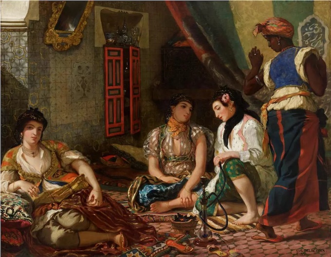 Eugène Delacroix, Femmes d'Alger dans leur appartement (après restauration, 2021) © Louvre