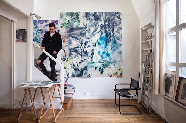Bruno Albizzati  dans son atelier © DR