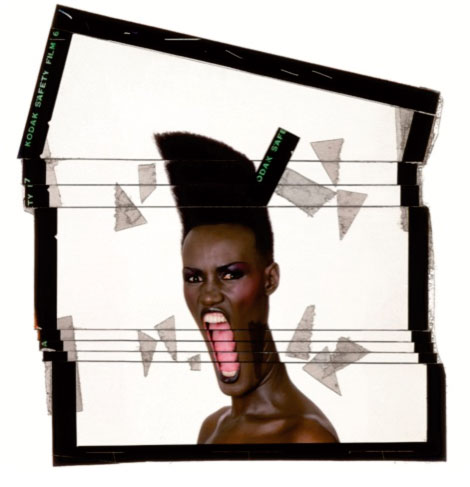 Slave to the rythm, ekta découpé, New York, 1986 © Jean-Paul Goude