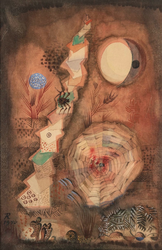 Hans Reichel. Sans titre, 1940. 25x17 cm. Aquarelle sur papier. Collection particulière © Crédit photographique : Jean-Louis Losi