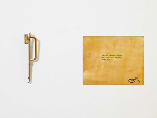 Assignment #6: Find an unnamed object and suggest a proper name for it., 2011. Courtesy Alexander Gray Associates, New York