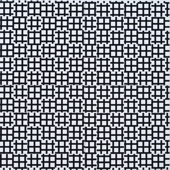 François Morellet, Grands tirets 0°, 90° 1971 © Archives Morellet - Courtesy Galerie Kamel Mennour Paris