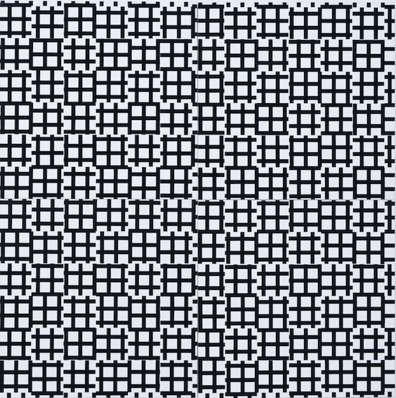 François Morellet, Grands tirets 0°, 90° 1971 © Archives Morellet - Courtesy Galerie Kamel Mennour Paris