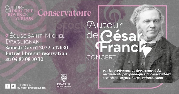 Conservatoire d’agglomération de Draguignan : « les Concerts du soir » mars & avril 2022