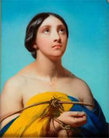 Larivière C.P Auguste (1798-1876) Portrait de femme les bras liés, Amiens, MBA© Musée de Picardie-Irwin Leullier